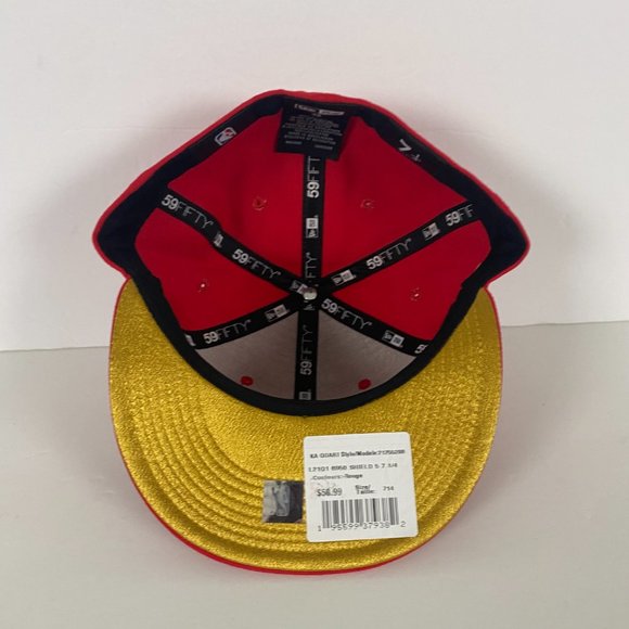 NEW Toronto Raptors New Era 59Fifty NBA Team Shield Fitted Hat Cap Mens Sz 7 1/4 - Picture 7 of 11